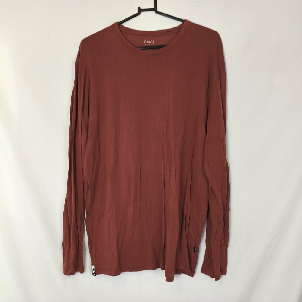PAKA Royal Alpaca Blend Crewneck Pullover Long Sleeve Shirt Size 2XL Base layer